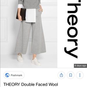 Theory Double Faced Wool Pants